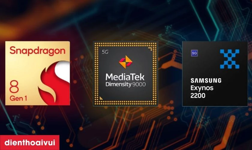 Sự đa dạng vượt trội với bộ vi xử l&yacute; Exynos, Snapdragon v&agrave; MediaTek