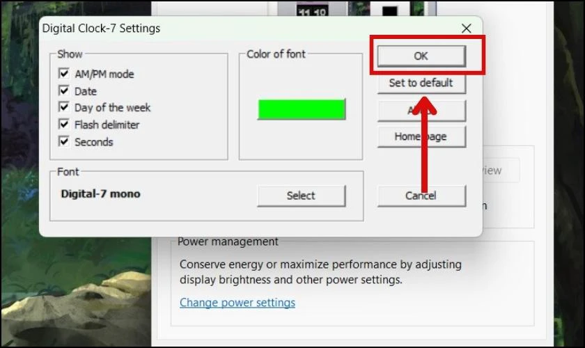V&agrave;o mục Settings để t&ugrave;y chỉnh 