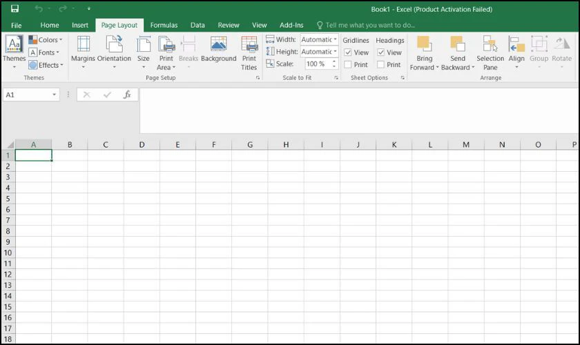 Ẩn d&ograve;ng kẻ bảng trong Excel bằng tab  Page 