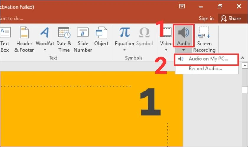 Ch&egrave;n hiệu ứng &acirc;m thanh v&agrave;o PowerPoint bằng file c&oacute; sẵn