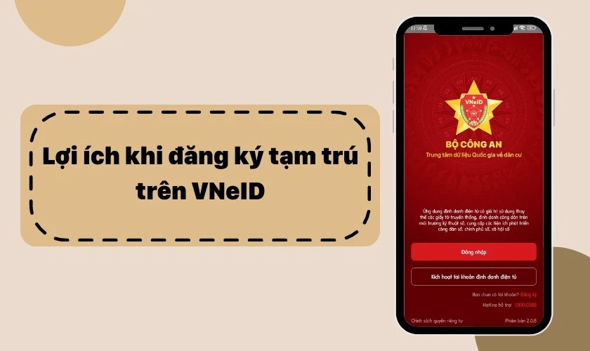 Cần đăng k&yacute; tạm tr&uacute; tr&ecirc;n VNeID