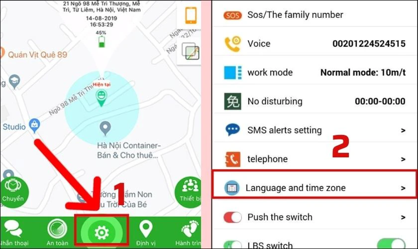 Cách chỉnh giờ trên đồng hồ định vị trẻ em