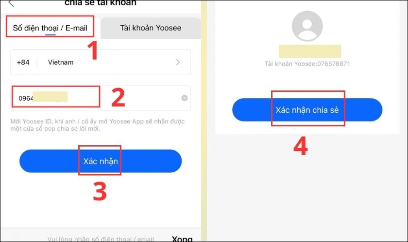Khi bạn ho&agrave;n th&agrave;nh xong bước n&agrave;y th&igrave; người được chia sẻ sẽ nhận được th&ocirc;ng b&aacute;o