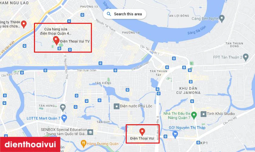 Địa chỉ thay pin Samsung Điện Thoại Vui quận 8 chất lượng