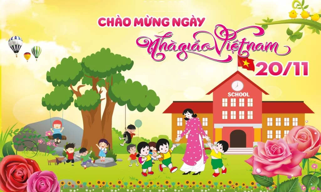 Backdrop ngày Nhà giáo Việt Nam 20/11