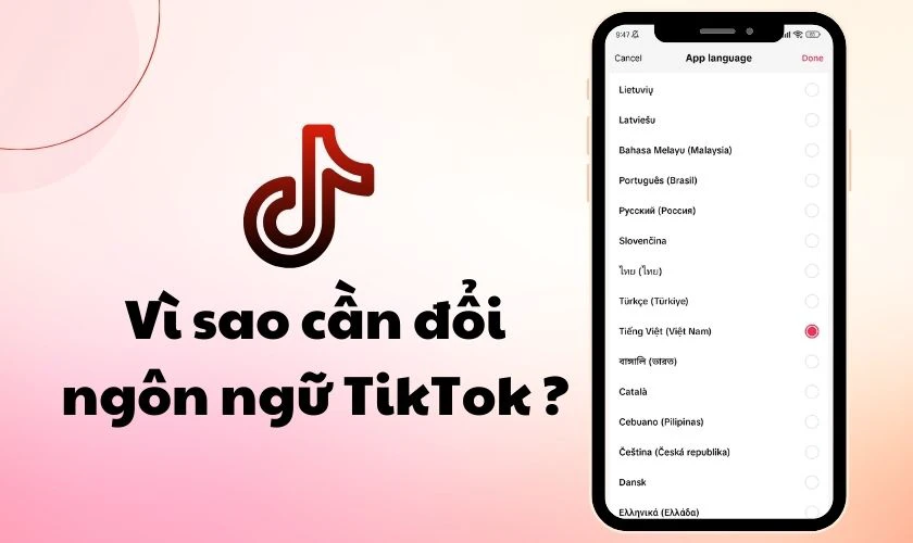 Tại sao cần biết c&aacute;ch đổi ng&ocirc;n ngữ tr&ecirc;n TikTok?