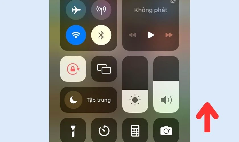 C&aacute;ch chỉnh xoay m&agrave;n h&igrave;nh iPhone qua Control Center