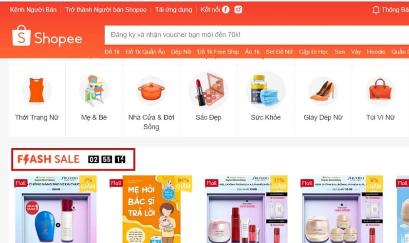 C&aacute;ch săn Deal 1K tr&ecirc;n Shopee thuộc Flash Sale