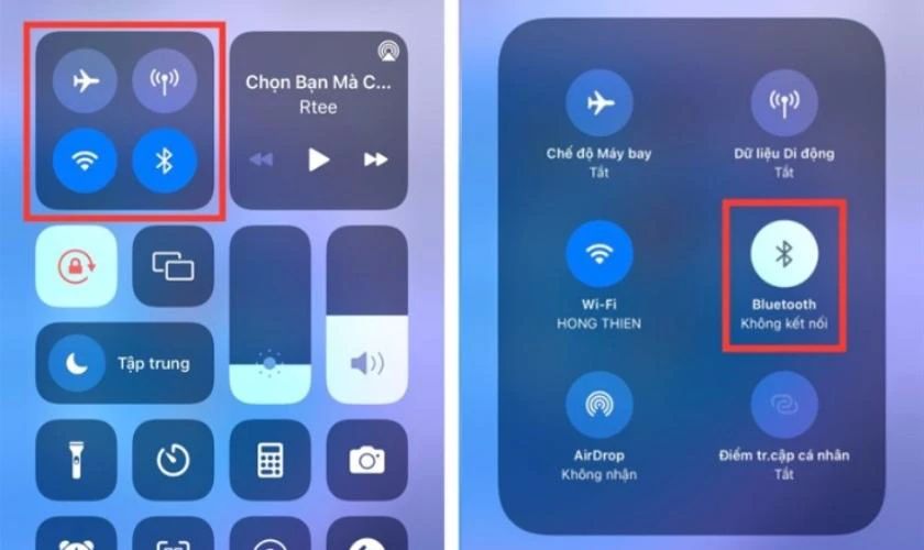 Tắt Bluetooth trên máy khi loa ngoài iPhone bị mất tiếng
