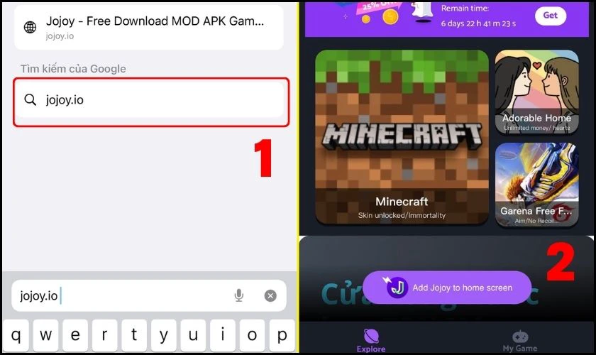 C&aacute;ch tải Jojoy APK iOS tr&ecirc;n điện thoại iPhone