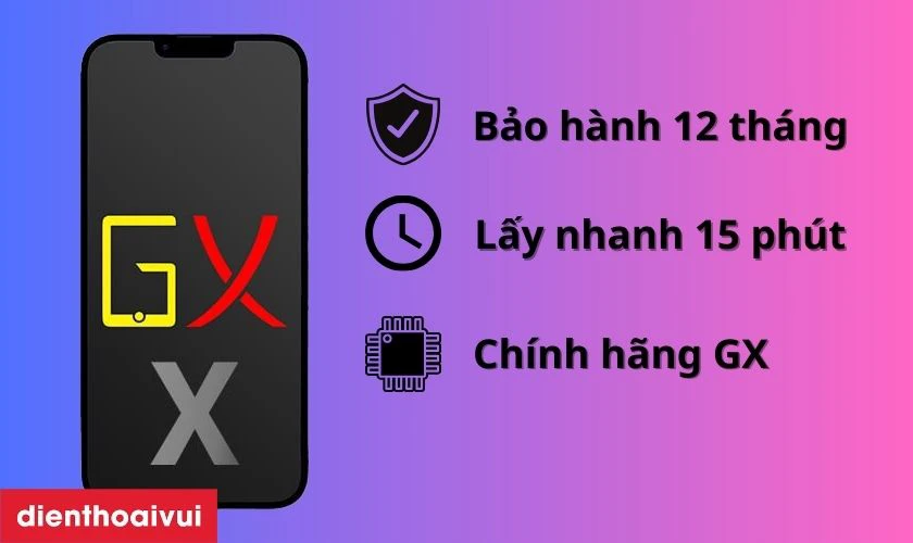 Thời gian bảo hành cho màn hình GX lên đến 12 tháng