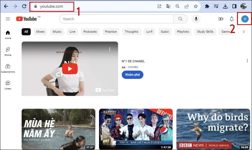 C&aacute;ch đổi t&ecirc;n k&ecirc;nh YouTube tr&ecirc;n m&aacute;y t&iacute;nh