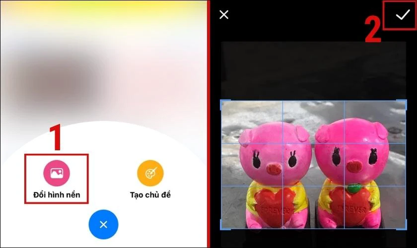 Chọn đổi màn hình bàn phím