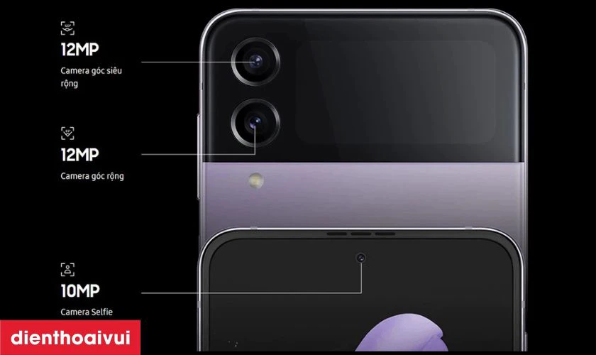 Z Flip4 sở hữu camera selfie từ màn hình ngoài tiện lợi