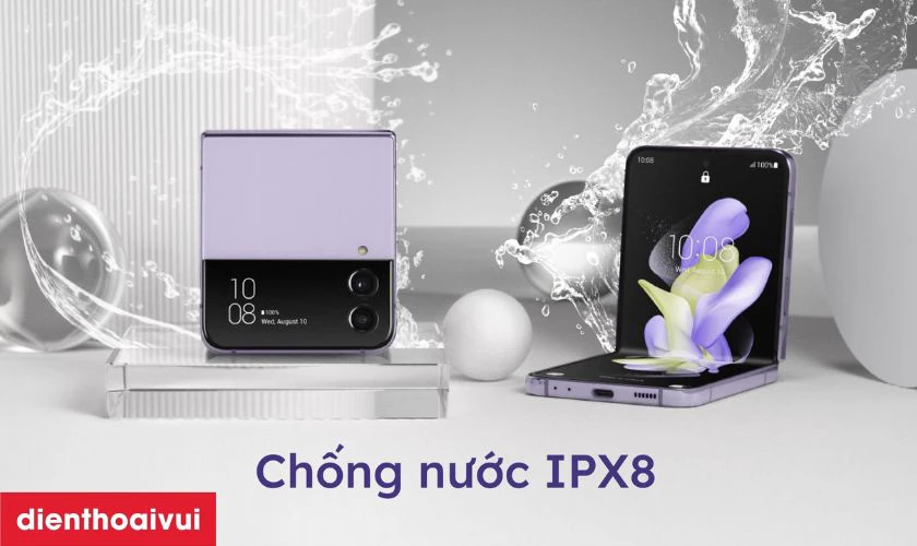 Mua Samsung Z Flip4 để có thể chống nước, kháng bụi tốt