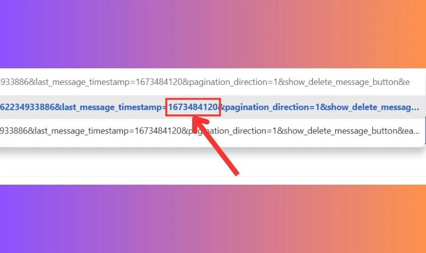 T&igrave;m timestamp= trong URL