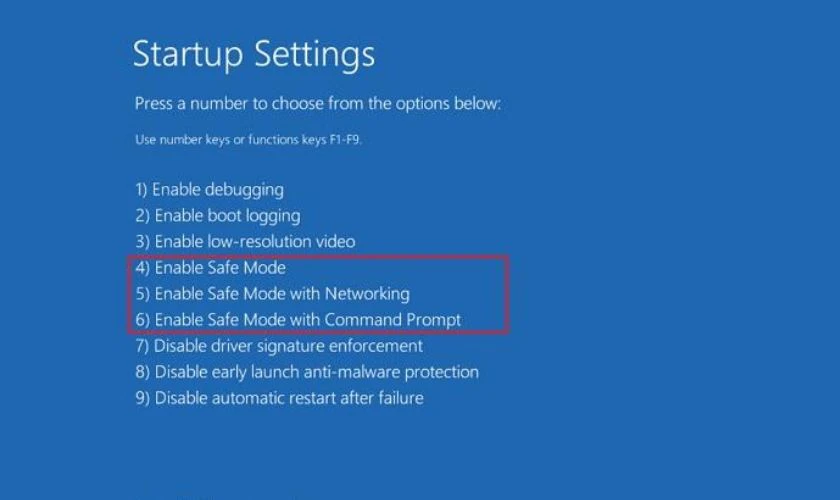Sửa lỗi laptop không khởi động được khi ở chế độ Safe Mode