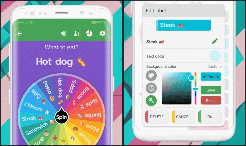 Spin The Wheel - Ứng dụng tạo vòng quay ngẫu nhiên