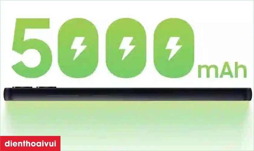 Trải nghiệm lâu hơn với viên pin 5000mAh