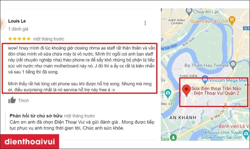 C&aacute;ch chọn nơi thay m&agrave;n h&igrave;nh Orizin Vsmart Live 4 chất lượng