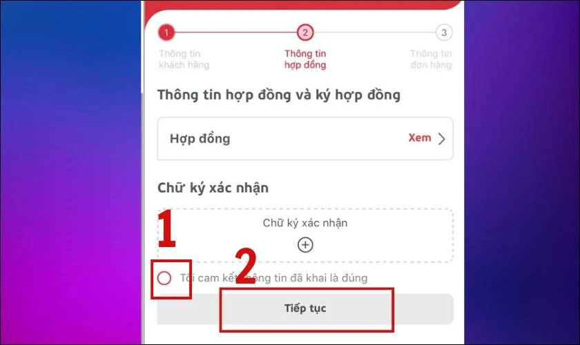 Xác nhận các thông tin là đúng trước khi chuyển đổi eSIM