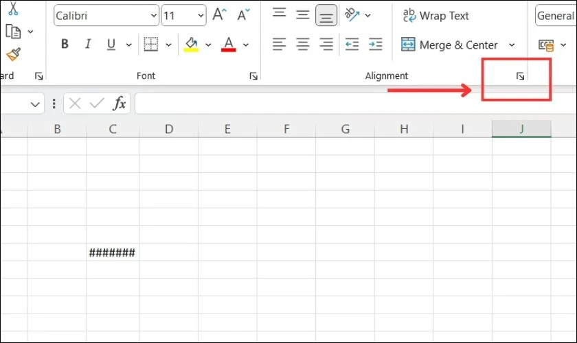 Điều chỉnh nội dung trong ô nhỏ lại để khắc phục lỗi #### trong Excel do dữ liệu quá dài