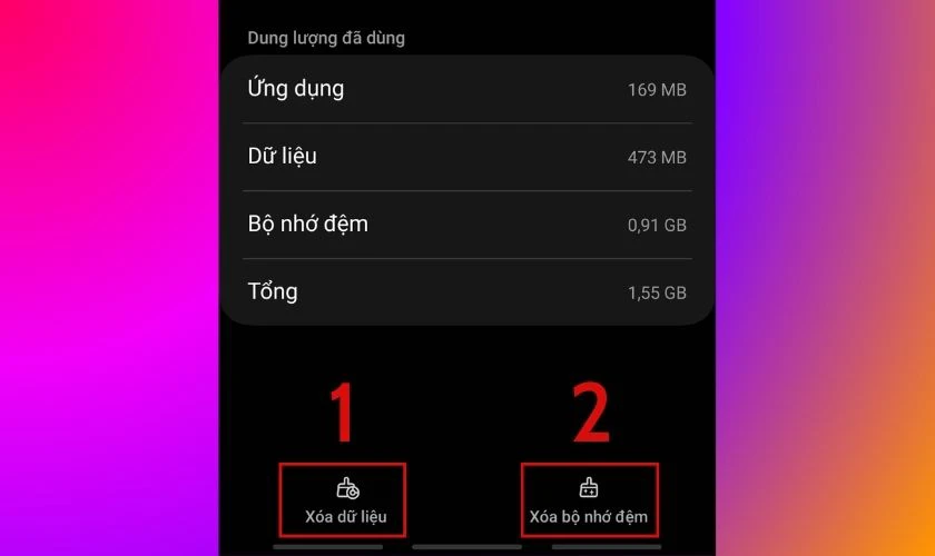C&aacute;ch x&oacute;a bộ nhớ đệm Instagram khi đăng story bị mờ