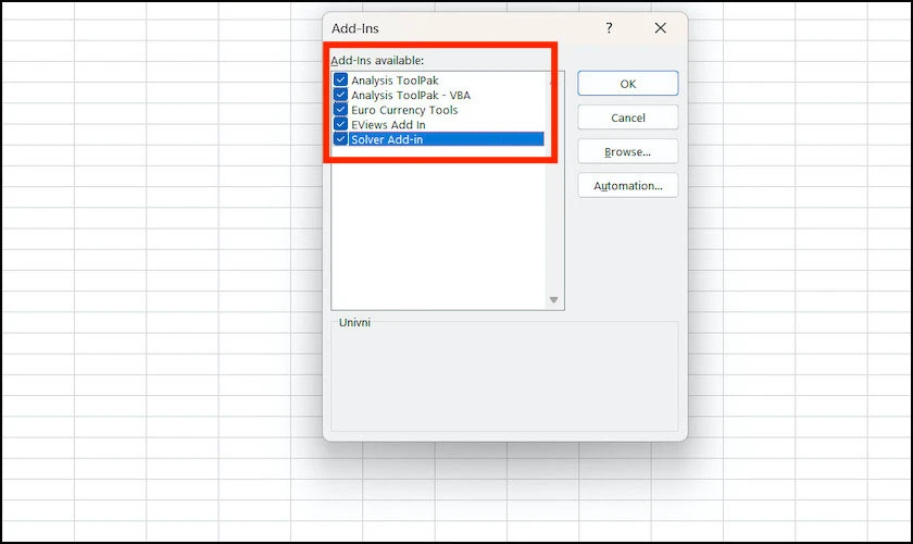 Cách xóa Add-ins ra khỏi Excel