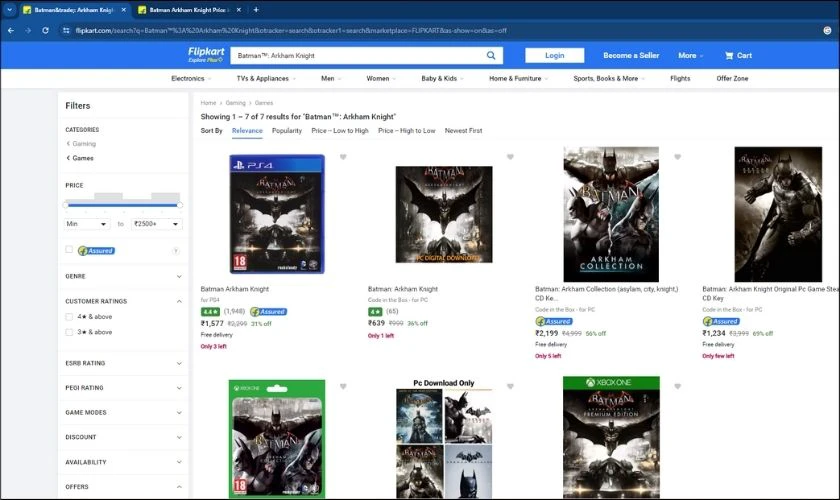 Flipkart&nbsp;săn game giảm gi&aacute; tr&ecirc;n Steam Black Friday