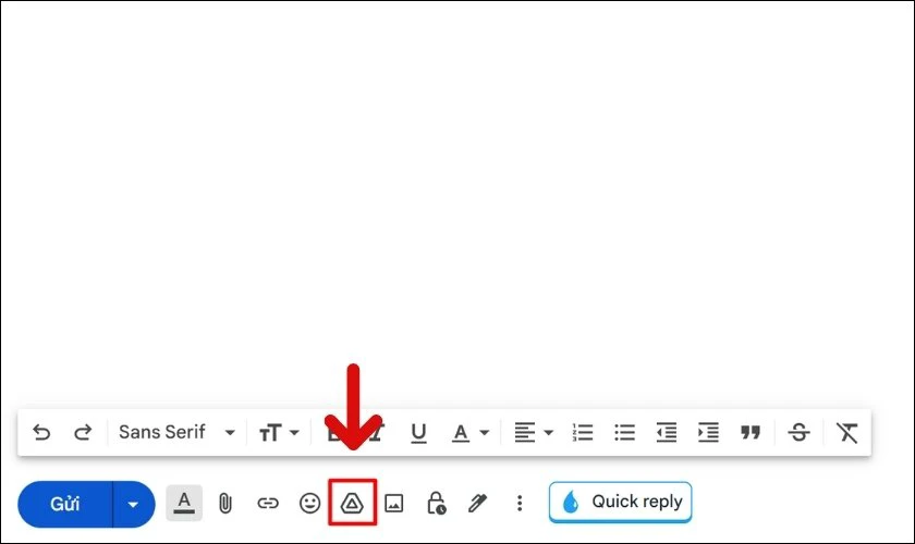 Nhấn chọn vào biểu tượng Google Drive