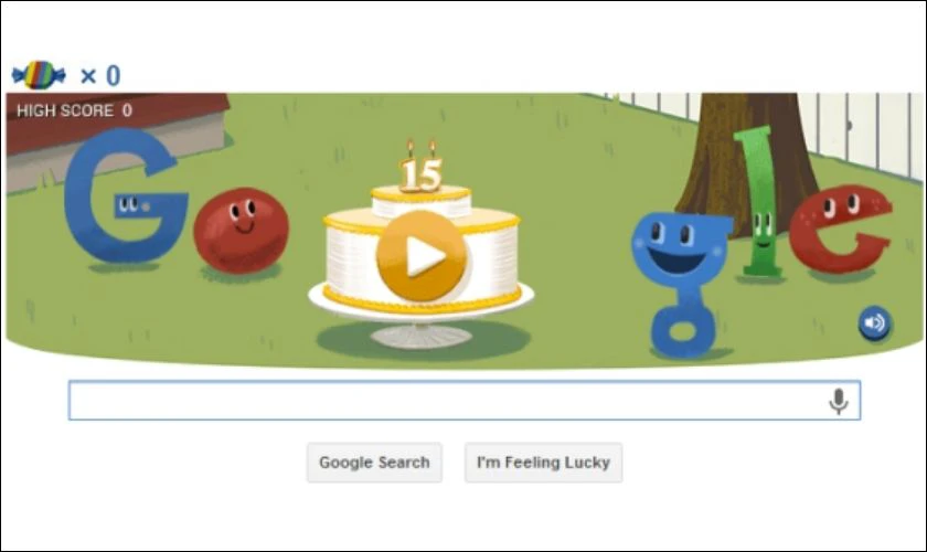 H&igrave;nh ảnh kỷ niệm sinh nhật của Google 15 tuổi