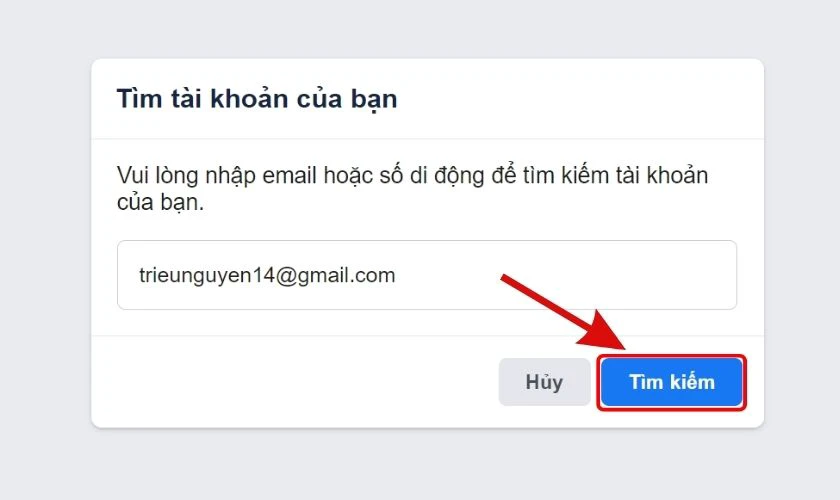 Chọn Tìm kiếm