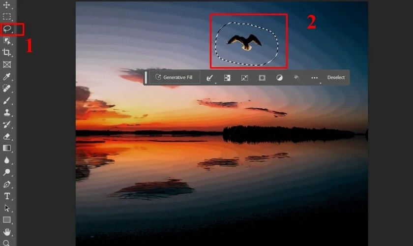 C&aacute;ch thay đổi background bằng Photoshop Generative Fill