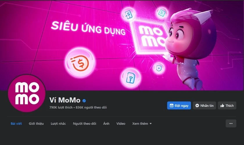 Inbox cho Fanpage MoMo