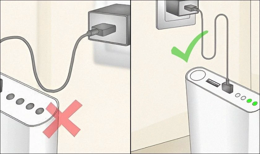 Sạc pin dự ph&ograve;ng sai c&aacute;ch l&agrave;m pin mau hỏng
