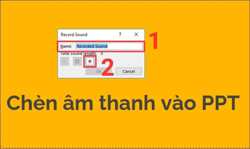 Nhấn bắt dầu để ghi &acirc;m 