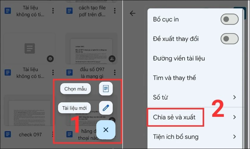 Cách tạo file PDF trên điện thoại Android bằng google