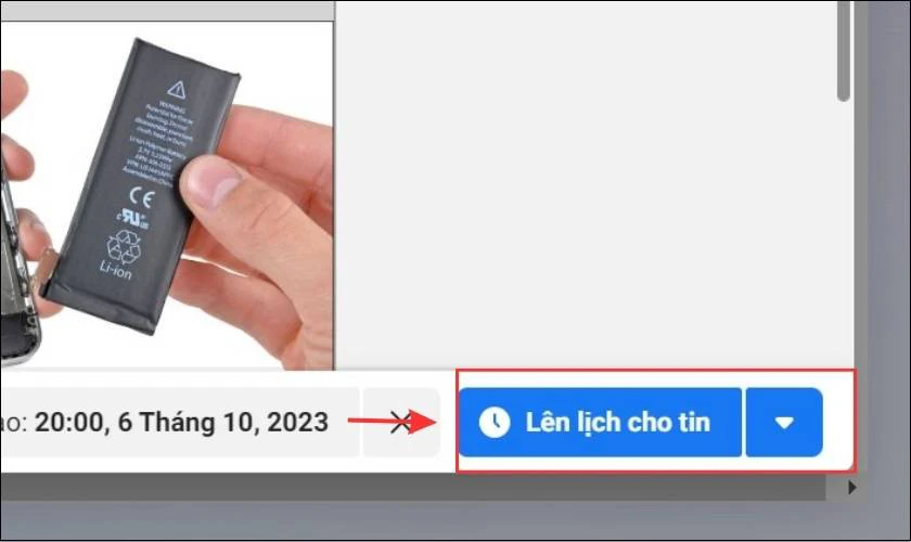 Chọn L&ecirc;n lịch cho tin
