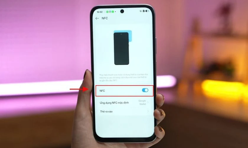 Bật qua phần Cài đặt của máy