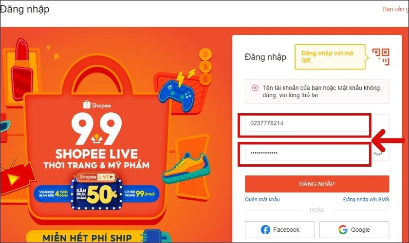 Cách khắc phục lỗi F02 trên Shopee