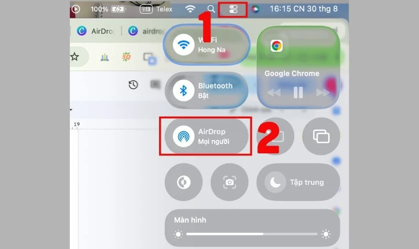 Cách bật AirDrop trên Mac