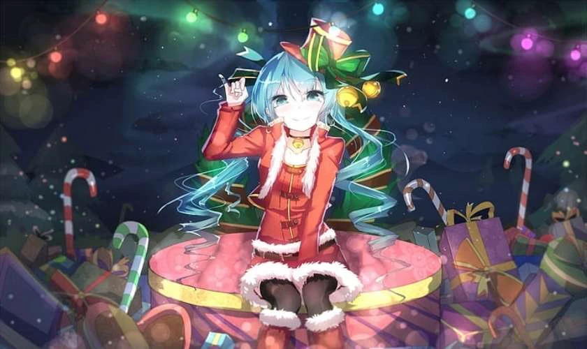 Ảnh chibi Gi&aacute;ng sinh đẹp tr&ecirc;n m&aacute;y t&iacute;nh