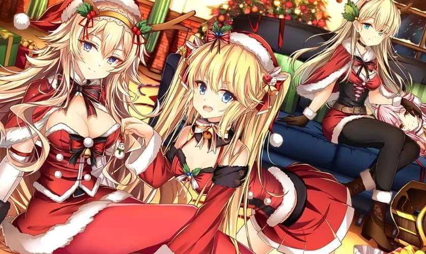 Ảnh anime nữ Gi&aacute;ng Sinh ngầu
