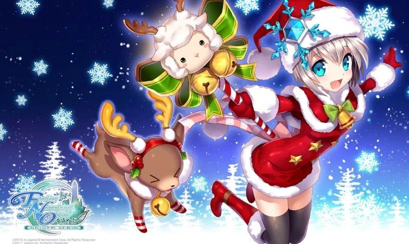 Ảnh anime nữ Gi&aacute;ng Sinh hoạt h&igrave;nh