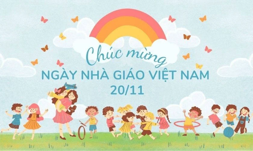 Ảnh bìa đẹp chúc mừng ngày 20/11 dể thương nhất