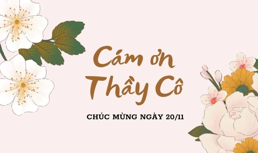 Ảnh bìa 20/11 đẹp chúc mừng ngày Nhà giáo