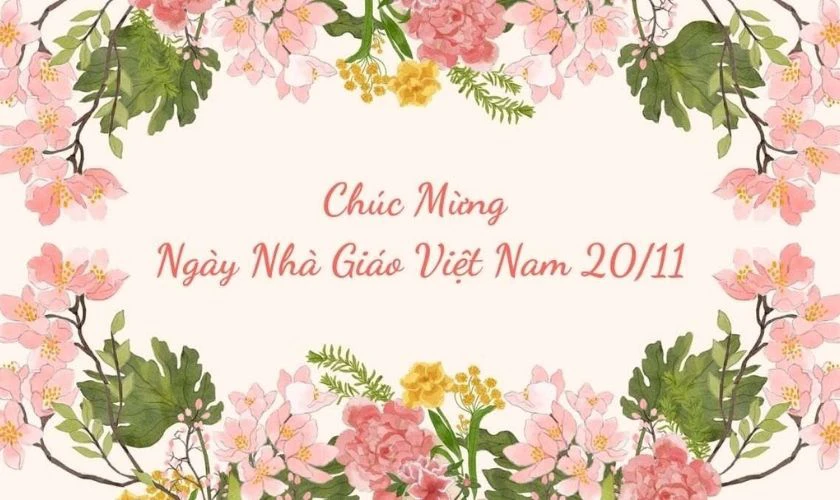 Ảnh bìa 20/11 đẹp chúc mừng ngày Nhà giáo đẹp mắt