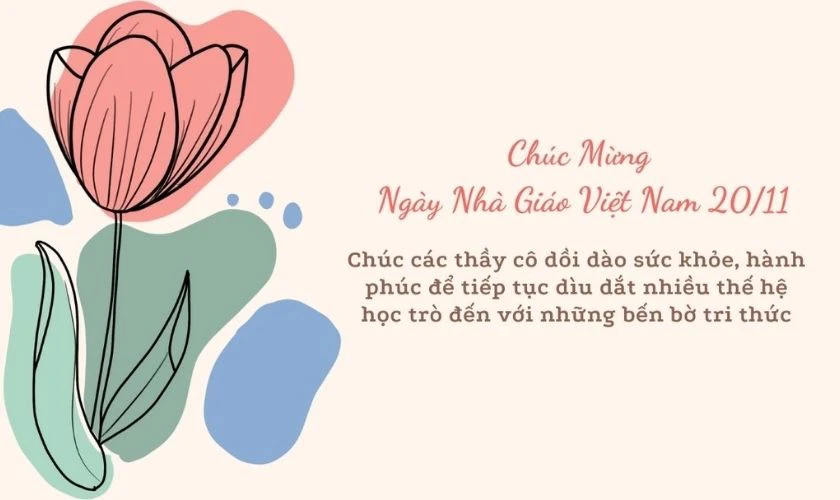 Tổng hợp ảnh bìa 20/11 kèm lời chúc ý nghĩa có hoa