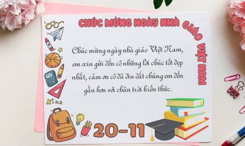 Ảnh có lời chúc hay dể thương