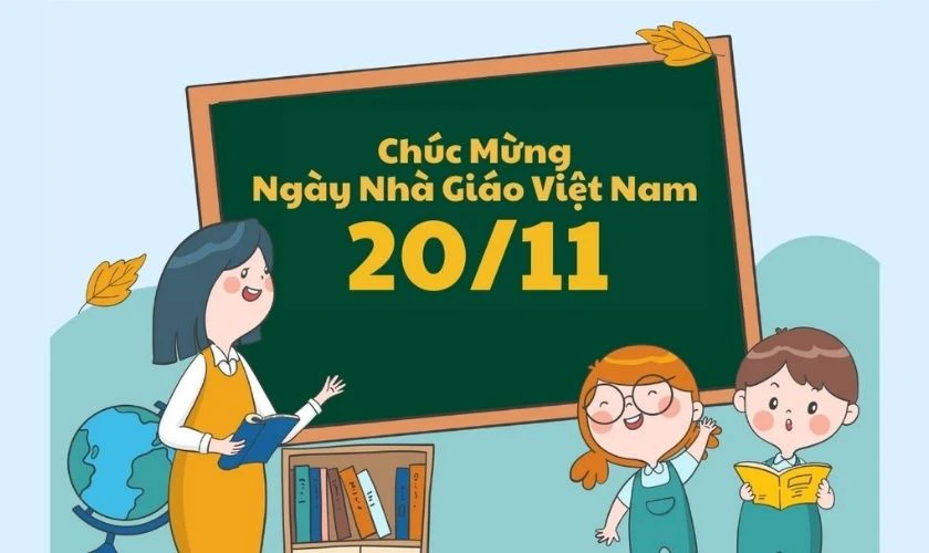 Ảnh đẹp chúc mừng ngày Nhà giáo hoạt hình